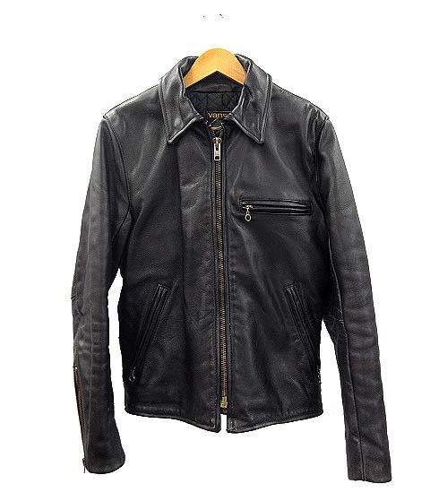 中古】バンソン VANSON レザー シングルライダース ジャケット