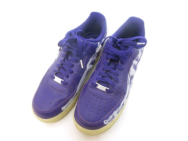 【中古】ナイキ NIKE エア フォース 1 07 スケルトン CU8067 26.5cm 紫 パープル スニーカー シューズ メンズ