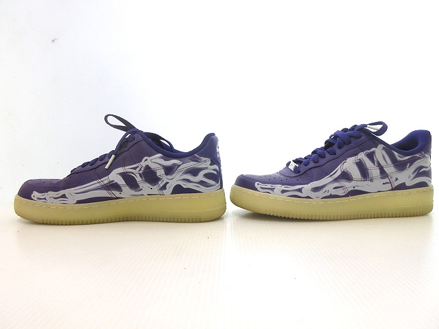 【中古】ナイキ NIKE エア フォース 1 07 スケルトン CU8067 26.5cm 紫 パープル スニーカー シューズ メンズ