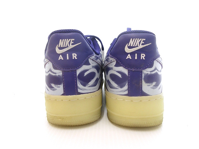 【中古】ナイキ NIKE エア フォース 1 07 スケルトン CU8067 26.5cm 紫 パープル スニーカー シューズ メンズ