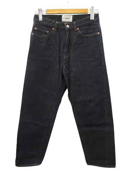 【中古】ヤエカ YAECA DENIM PANTS WIDE STRAIGHT 13-14W デニムパンツ ワイドストレート 29 ブルー セルビッチの通販は 8,400円