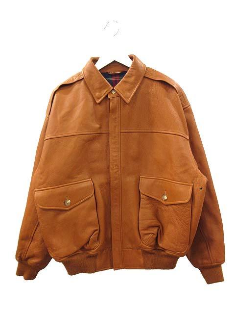 【中古】ウイルス&ガイガー Willis& 90s A-2 タイプ 本革 レザージャケット フライトジャケット キャメル M