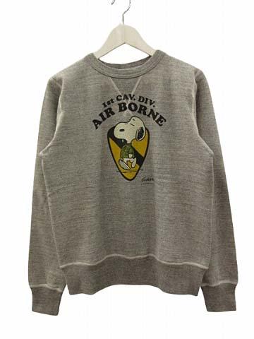 【中古】未使用品 バズリクソンズ BUZZ RICKSON’S × ピーナッツ PEANUTS クルーネック スウェット BR69273 Sの通販は