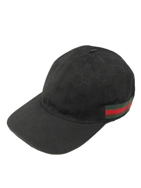 中古】グッチ GUCCI オリジナルGGキャンバス ベースボール キャップ M 