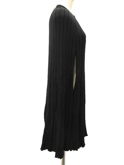 エポカ　プリーツケープジップニット　サイズ40 極美品　ブラック色 中古】エポカ EPOCA プリーツ ケープ ジップ ニット 40 ブラック