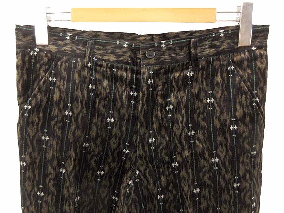 【中古】コムデギャルソンオムプリュス COMME des GARCONS HOMME PLUS ベロア ストライプ セットアップ L ブラウン_3