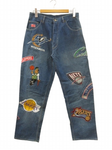 unk(アンク) NBAチームロゴワッペン パンツ