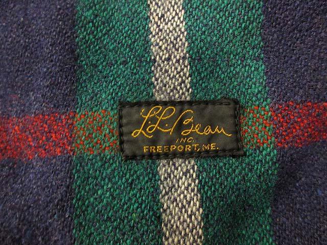 【中古】エルエルビーン L.L.BEAN 50s 筆記体 黒タグ ウール ジャケット コート チェック ヴィンテージ メンズ