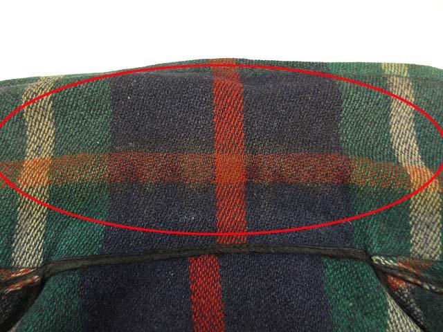 【中古】エルエルビーン L.L.BEAN 50s 筆記体 黒タグ ウール ジャケット コート チェック ヴィンテージ メンズ