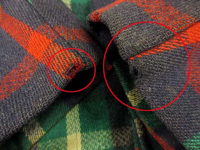 【中古】エルエルビーン L.L.BEAN 50s 筆記体 黒タグ ウール ジャケット コート チェック ヴィンテージ メンズ