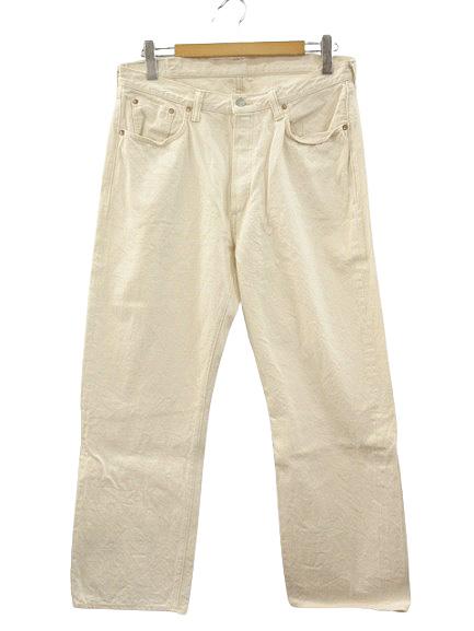 【中古】フルカウント FULLCOUNT 0105EC Wide Ecru Selvedge Denim 13oz セルビッチ ストレートデニムパンツ 34の通販は