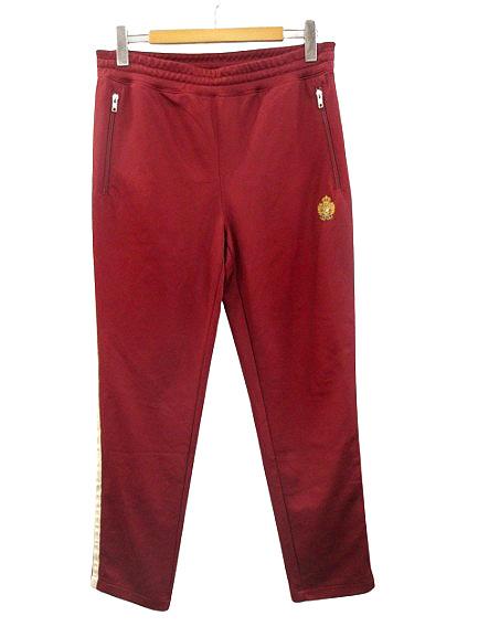 【中古】ポロ ラルフローレン TRICOT CROWN EMBROIDERY TRACK PANT トラックパンツ M バーガンディ ジャージ の通販は
