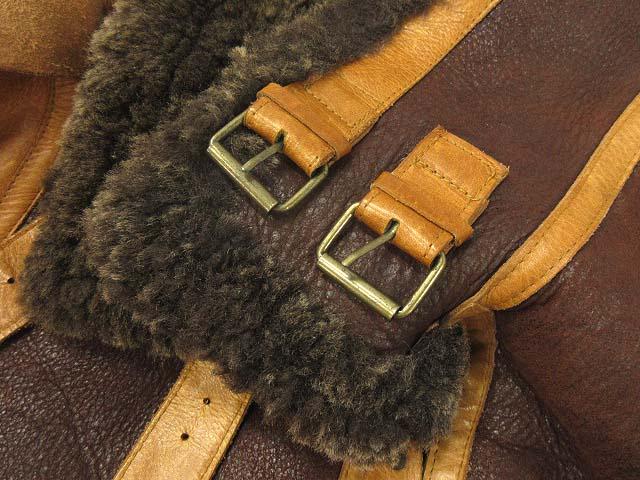 羊革】GIGA リアルムートンブラウンレザー ジャケット