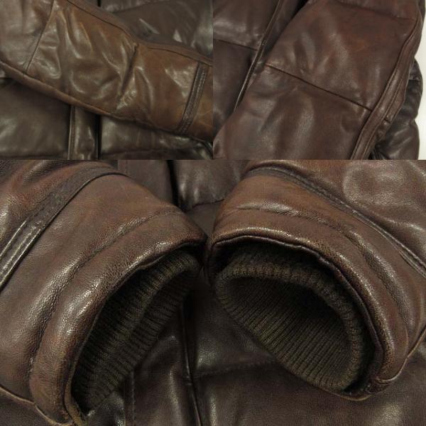 中古】ノーコンセプトブランド Non Concept Brand ラムレザー ダウン