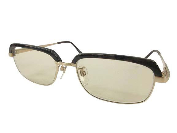 【中古】RODENSTOCK ローデンストック Exclusiv R0133 A TITANIUM ブローメガネ 眼鏡 サングラス ゴールド チタン