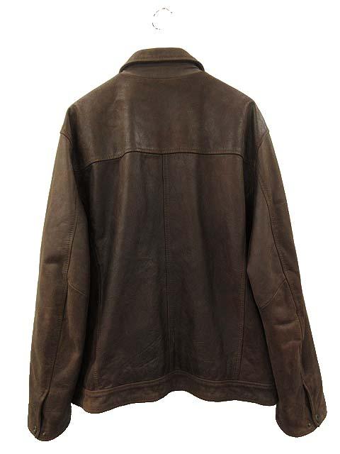 中古】コロンビア Columbia 90s レザージャケット ブルゾン OLD ダーク