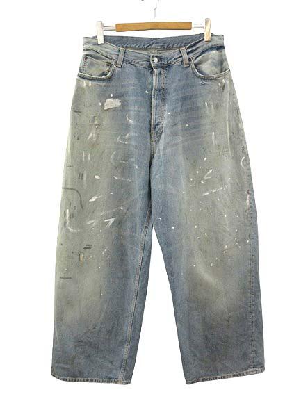 【中古】アクネ ストゥディオズ Acne Studios 2023M FN Trafalgar B00343 スーパーバギーフィットジーンズ 52 ブルー