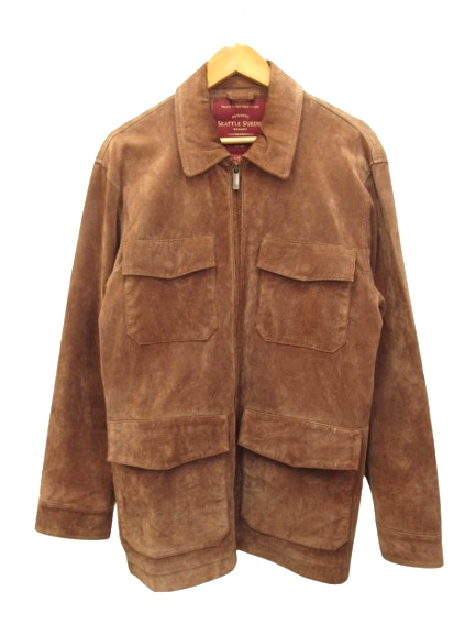 Eddie Bauer Seattle Suede ジャケット M ブラウン ジャケット/L