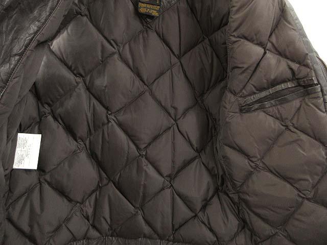 【中古】エディーバウアー EDDIE BAUER 80s 黒タグ オールレザー グースダウン ベスト ヴィンテージ 茶系 S 中古】エディーバウアー EDDIE BAUER 80s 黒タグ オールレザー グース