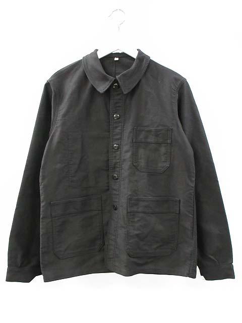 ブラックモールスキン フレンチワークジャケット 60s