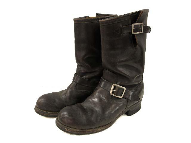 中古】チペワ CHIPPEWA 60s エンジニアブーツ 刺繍 黒タグ