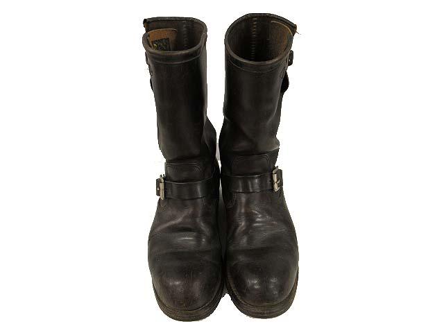 中古】チペワ CHIPPEWA 60s エンジニアブーツ 刺繍 黒タグ