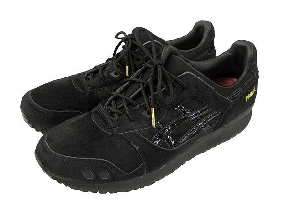 【中古】アシックス asics GEL-LYTE III OG JIMON BLACK/RICH GOLD 1201A836 ゲルライト3 29cm ブラック スニーカー