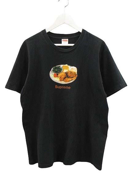 【中古】シュプリーム SUPREME Chicken Dinner Tee チキン ディナー Tシャツ M ブラック 半袖 プリント カトソー