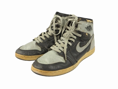 【中古】ナイキ NIKE エアジョーダン1 AIR JORDAN1 85年 オリジナル シャドウ ブラック KOREA製 ヴィンテージ 10