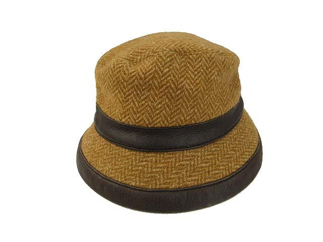 エルメス　フェルトウール　ハット帽 エルメス 帽子 バケットハット ウール