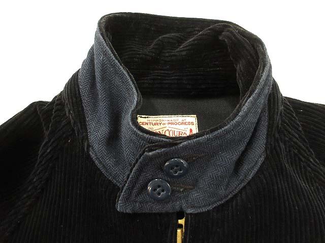 中古】ボンクラ BONCOURA スイングトップ 太畝コール天 ネイビー 36