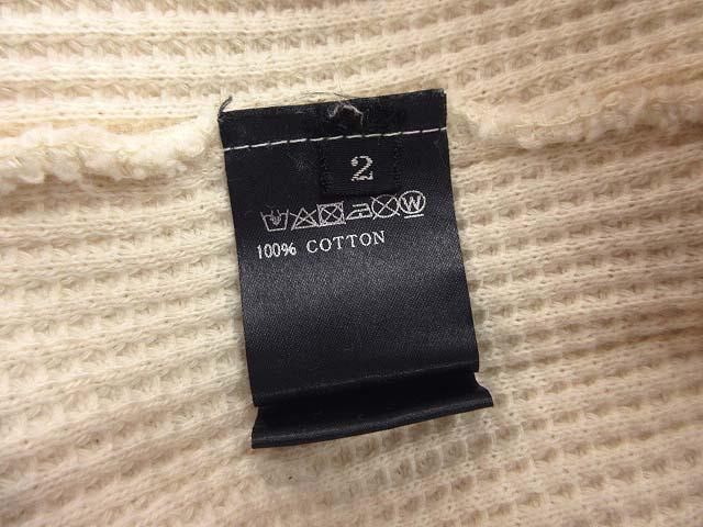 【中古】エーエフアーティファクト A.F ARTEFACT exclusive 2WAY HIGHNECK TOPS WAFFLE JERSEY 2 ECRU 中古】エーエフアーティファクト A.F ARTEFACT exclusive 2WAY