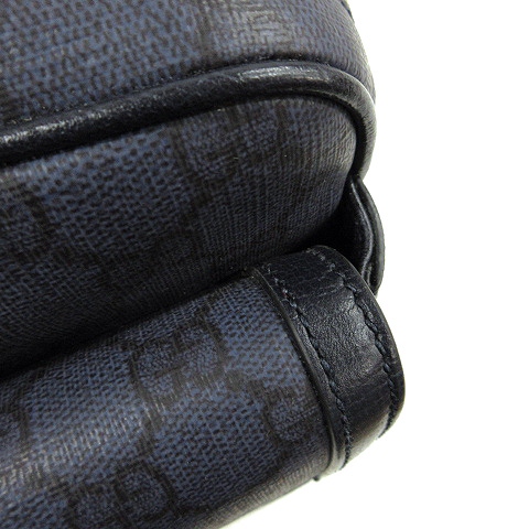 【中古】グッチ GUCCI オフィディア スモール クロスボディバッグ 青味＆まっ黒い青味 GGスプリーム 802170