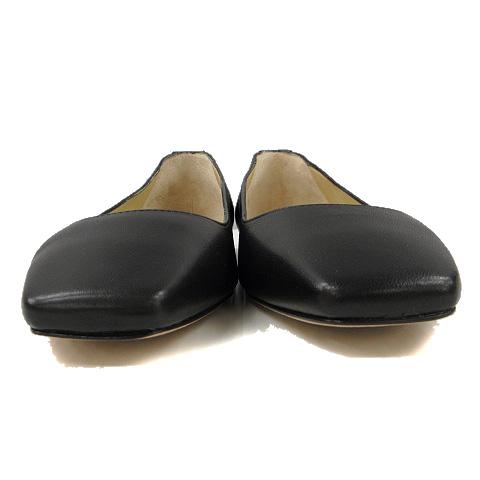 中古】ジミーチュウ JIMMY CHOO LENI FLAT 36 黒 フラット シューズ  