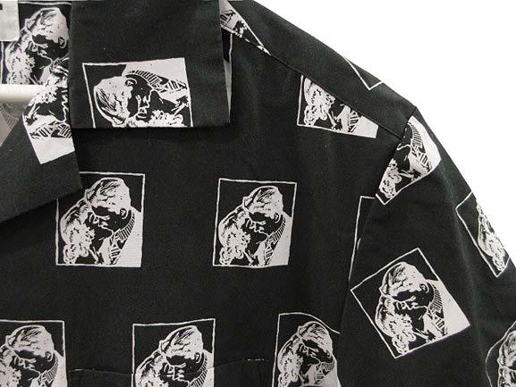 【中古】BOTT ボット Romantic S/S Shirt 半袖 シャツ L ブラック プリント トップス メンズ 中古】BOTT ボット Romantic S/S Shirt 半袖 シャツ L ブラック