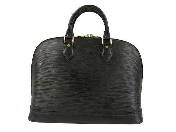 【中古】ルイヴィトン LOUIS VUITTON アルマ PM エピ M52142 ブラック レザー 本革 ハンドバッグ トート BAG カバン_1