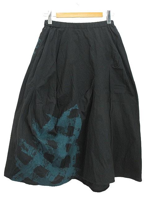 中古】ジウ 慈雨 センソユニコ 変形 ロング スカート ジャガード 中古】ジウ 慈雨 センソユニコ 変形 ロング スカート ジャガード