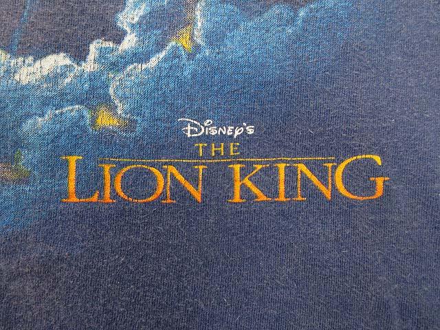 【中古】ディズニーヴィンテージ Disney 90s ライオンキング The Lion King ムファサ Tシャツ USA製 SUPER SIZE
