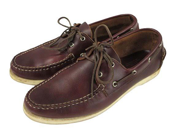 【中古】Atlantic Works アトランティックワークス BEAMS別注 ビームス ハンドソーン モカシン 9 1/2D ブラウン