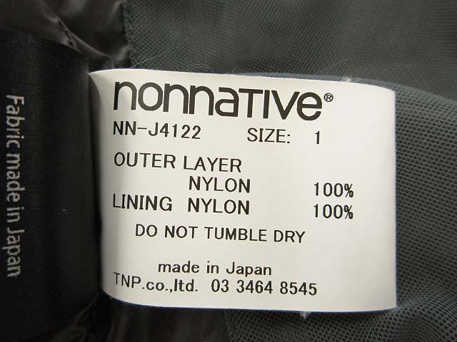中古】ノンネイティブ nonnative HIKER JACKET NYLON TAFFETA WITH