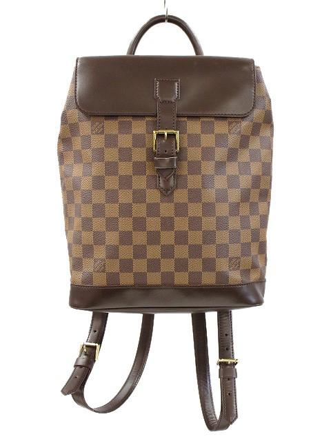 中古】ルイヴィトン LOUIS VUITTON ダミエ エベヌ ソーホー リュック 