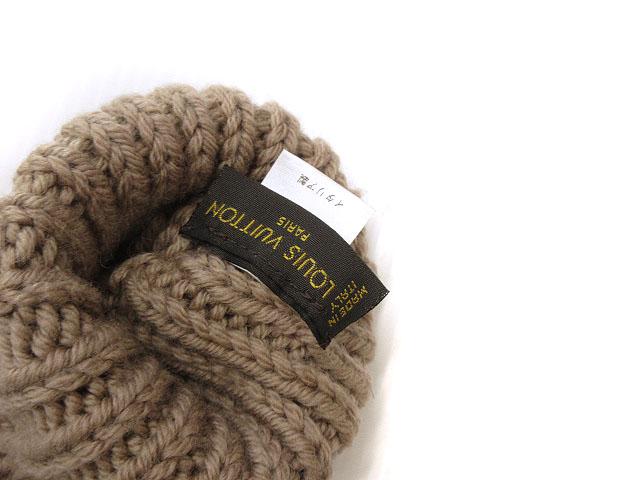 ルイヴィトン ニット手袋 Louis Vuitton ニット手袋 グレー・ピンク ミトン