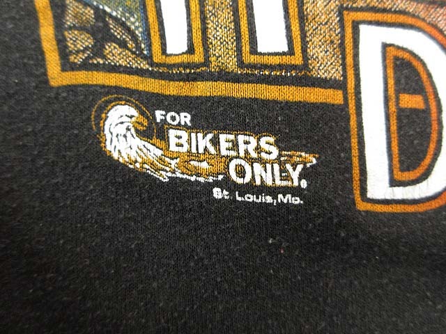 中古】ハーレーダビッドソン 80s 両面プリント Tシャツ イーグル