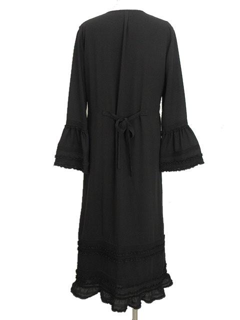 カネコイサオのレースの総ピコフリル付きのジャケット黒 カネコイサオのレースの総ピコフリル付きのジャケット黒 カネコイサオ