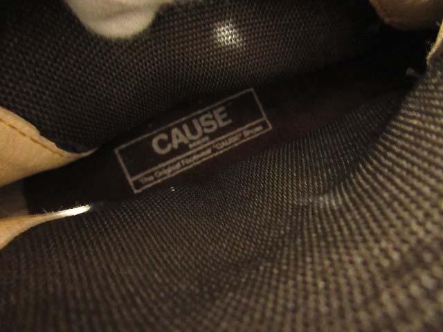 中古】コーズ CAUSE サイドゴアブーツ レザー ウィングチップ 茶
