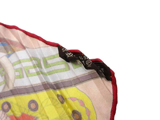 【中古】エルメス HERMES プリーツ カレ エトリエの競演 シルク スカーフ Concours detriers レッド 赤 レディース 中古】エルメス HERMES プリーツ カレ エトリエの競演 シルク スカーフ