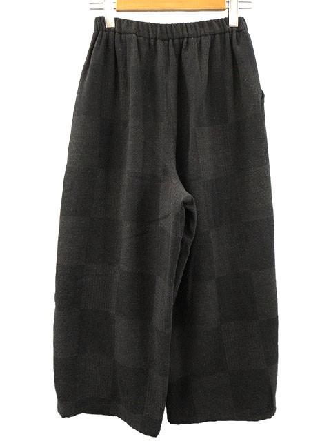 中古】ジウ 慈雨 センソユニコ ジャガード 変形 パンツ 40