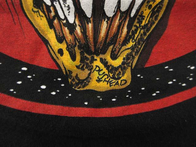 中古】ヴィンテージ VINTAGE 90s パスヘッド PUSHEAD プリント Tシャツ