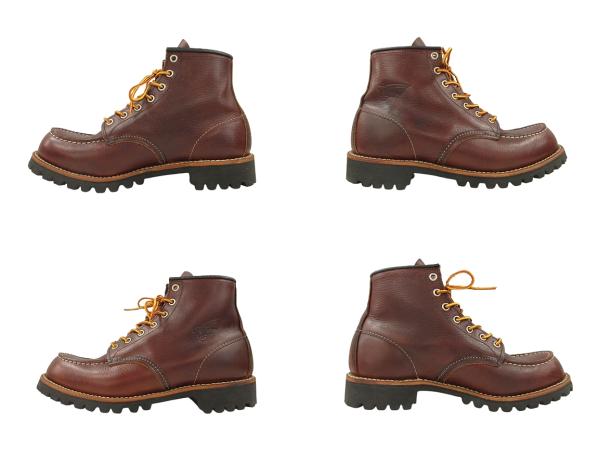 【中古】レッドウィング REDWING 8146 ラフネック モックトゥ ブーツ ブライアーオイルスリック ブラウン 8.5D