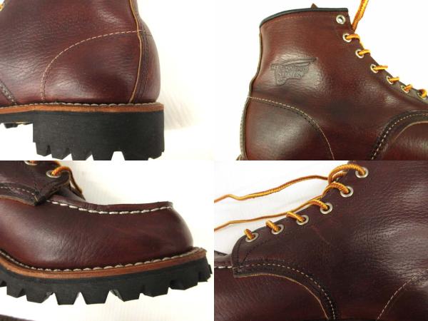 【中古】レッドウィング REDWING 8146 ラフネック モックトゥ ブーツ ブライアーオイルスリック ブラウン 8.5D